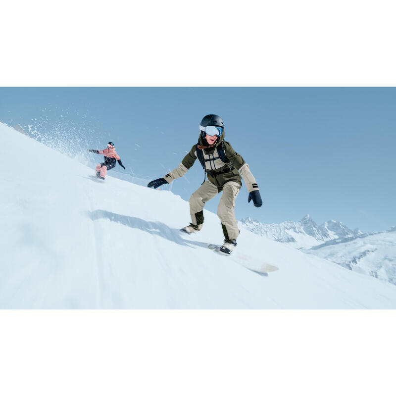 Női sí- és snowboardkabát, hőtartó, légáteresztő, all mountain - 500-as