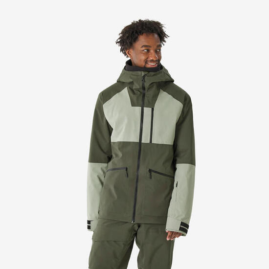 Ski-/Snowboardjacke Herren warm atmungsaktiv Allmountain - AM 500 grün