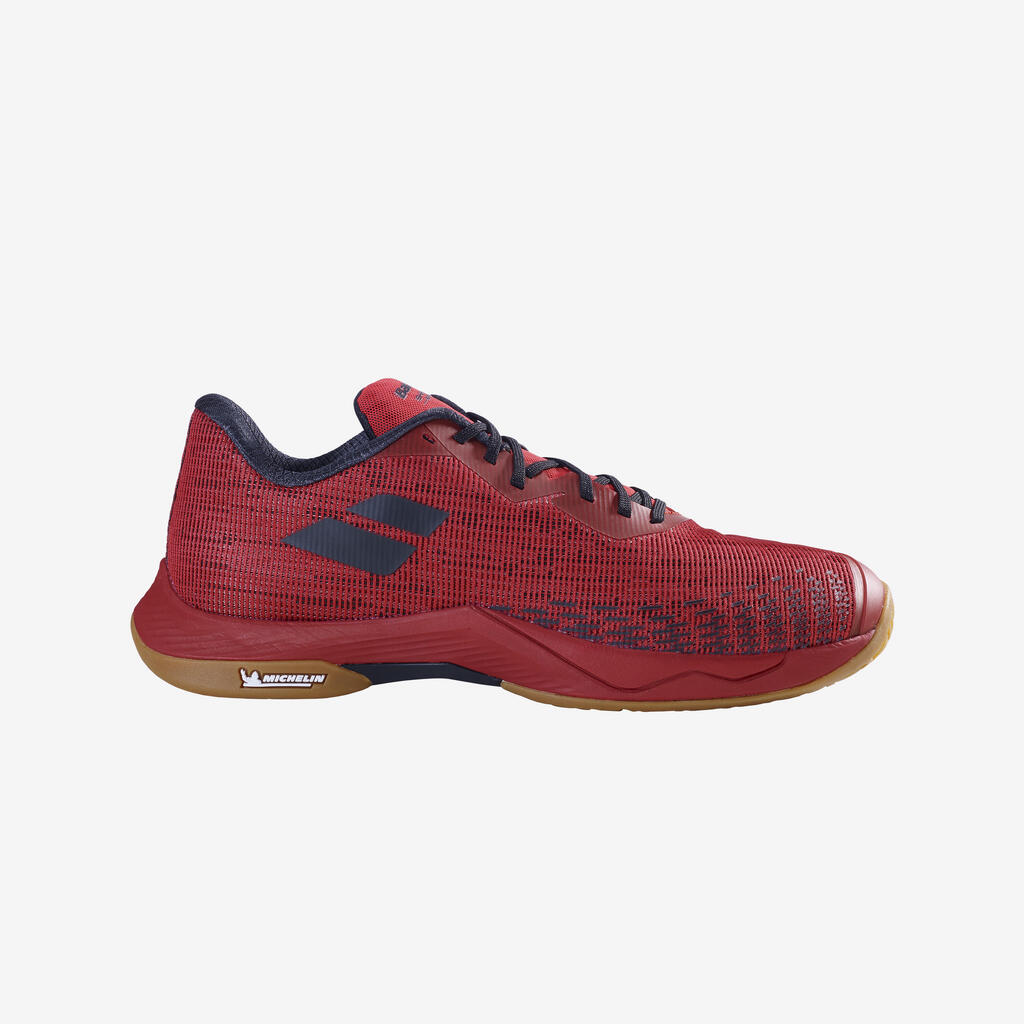 Moški dvoranski badmintonski copati Shadow Spirit 2 - rdeči/črni