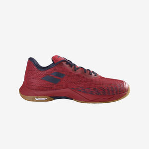 Zapatillas de bádminton de interior Hombre, Shadow Spirit 2 rojo negro