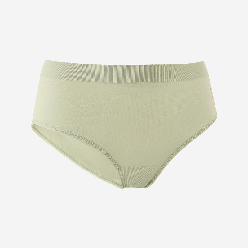 Set de 3 slipi fără cusături Negru/Cuarț/Gri/Verde Damă