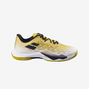 Zapatillas de bádminton de interior Hombre, Shadow Tour 5 blanco