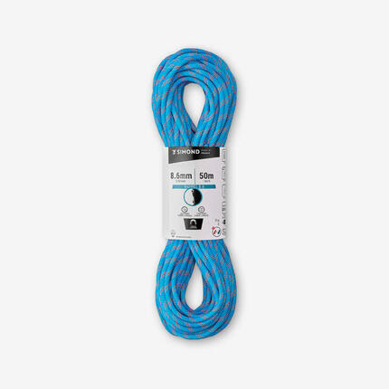 Corde à double d'escalade et d'alpinisme 8.6 mm x 50 m - Rappel 8.6 Orange