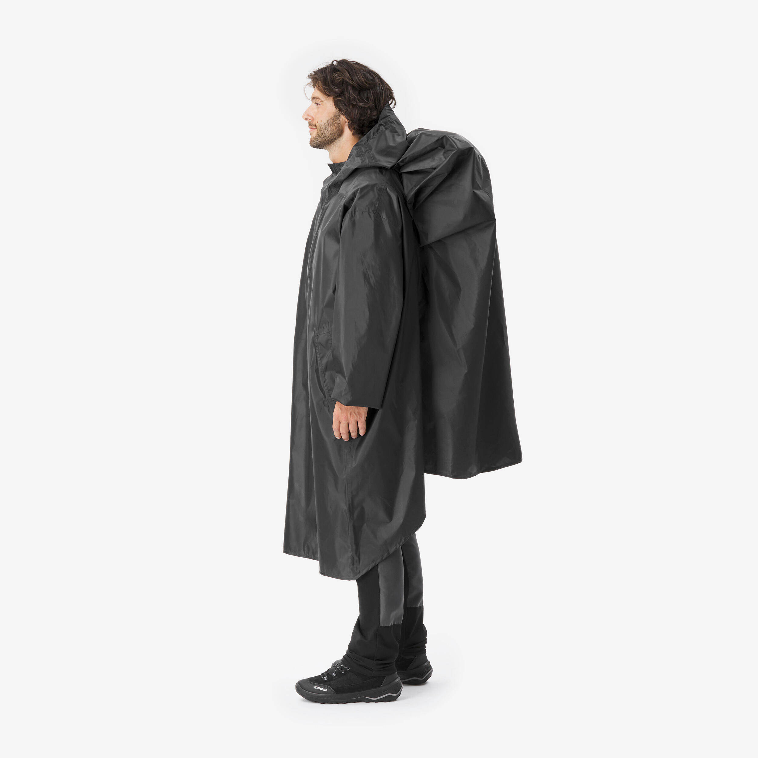 Adult Waterproof Poncho for 0-60L Bag Black - MT500 -  5