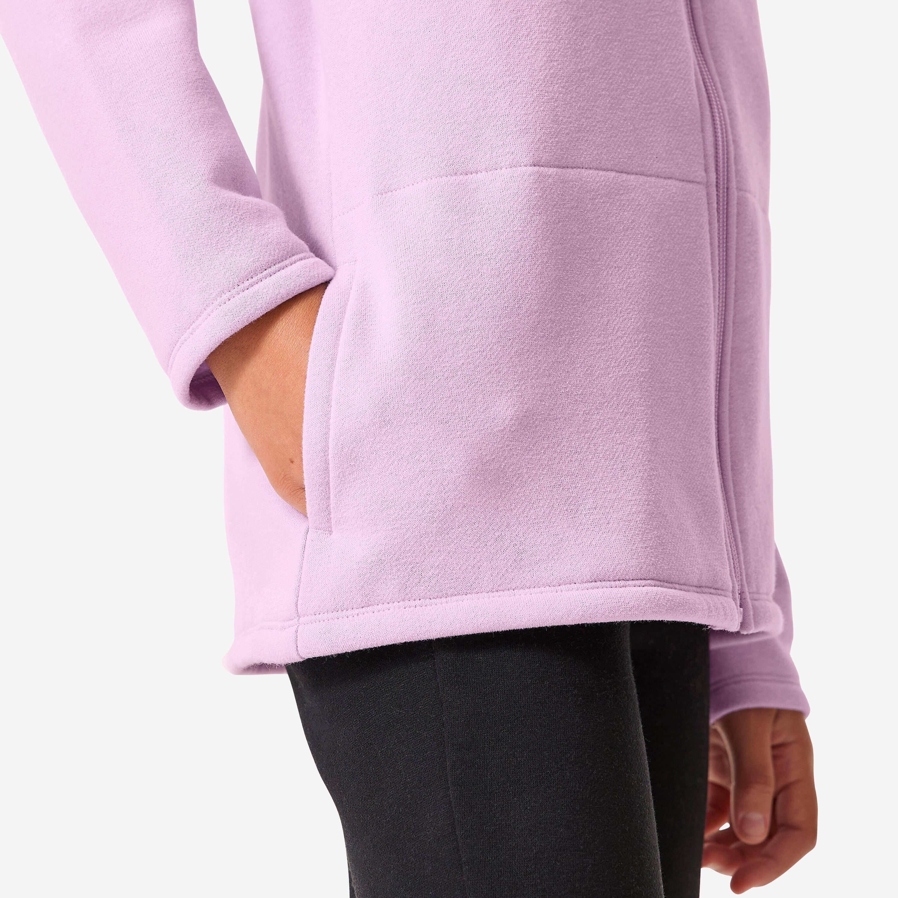 Kids' Warm Zip-Up Tracksuit - Purple/Black -  5