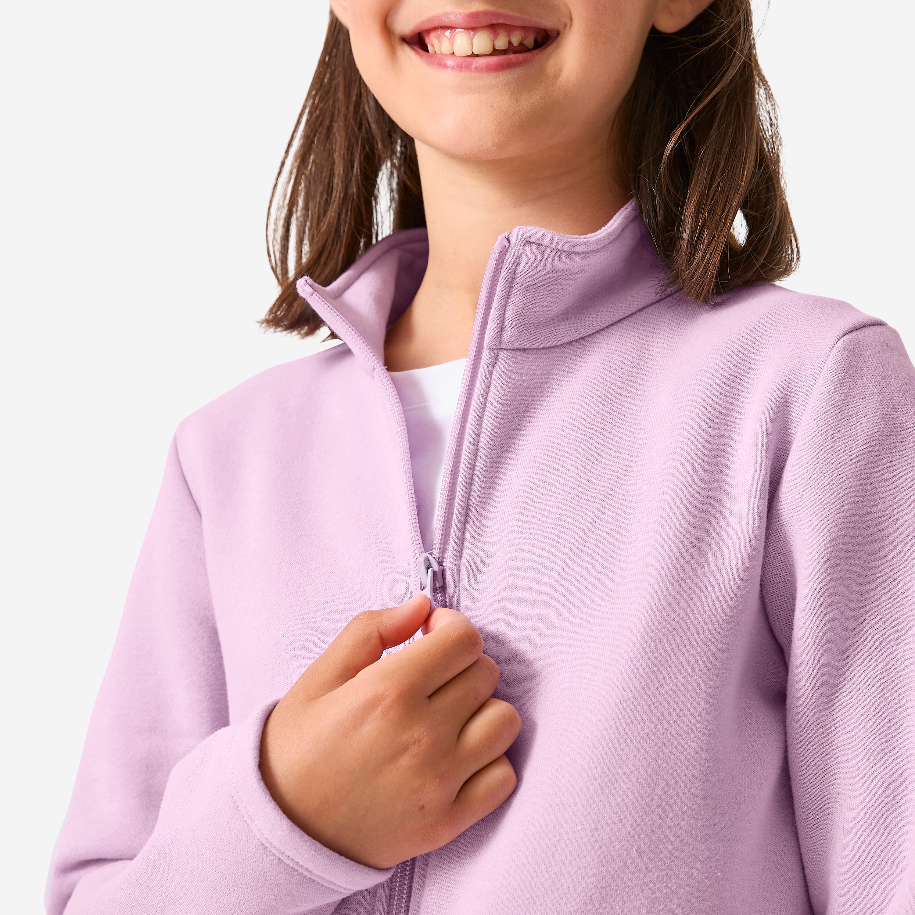 Kids' Warm Zip-Up Tracksuit - Purple/Black