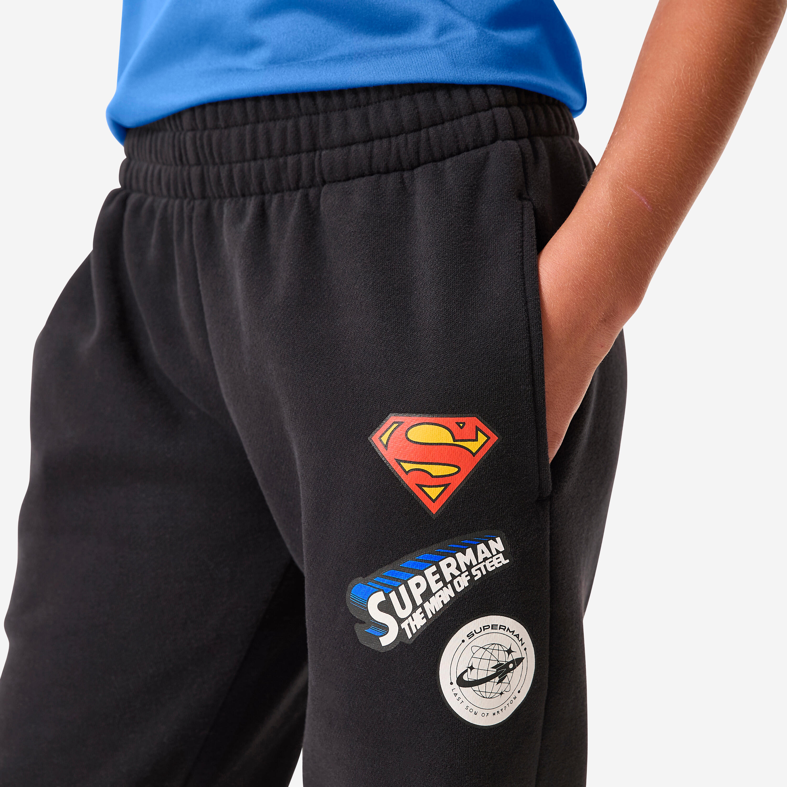 Pantalon superman enfant, noir 3/8