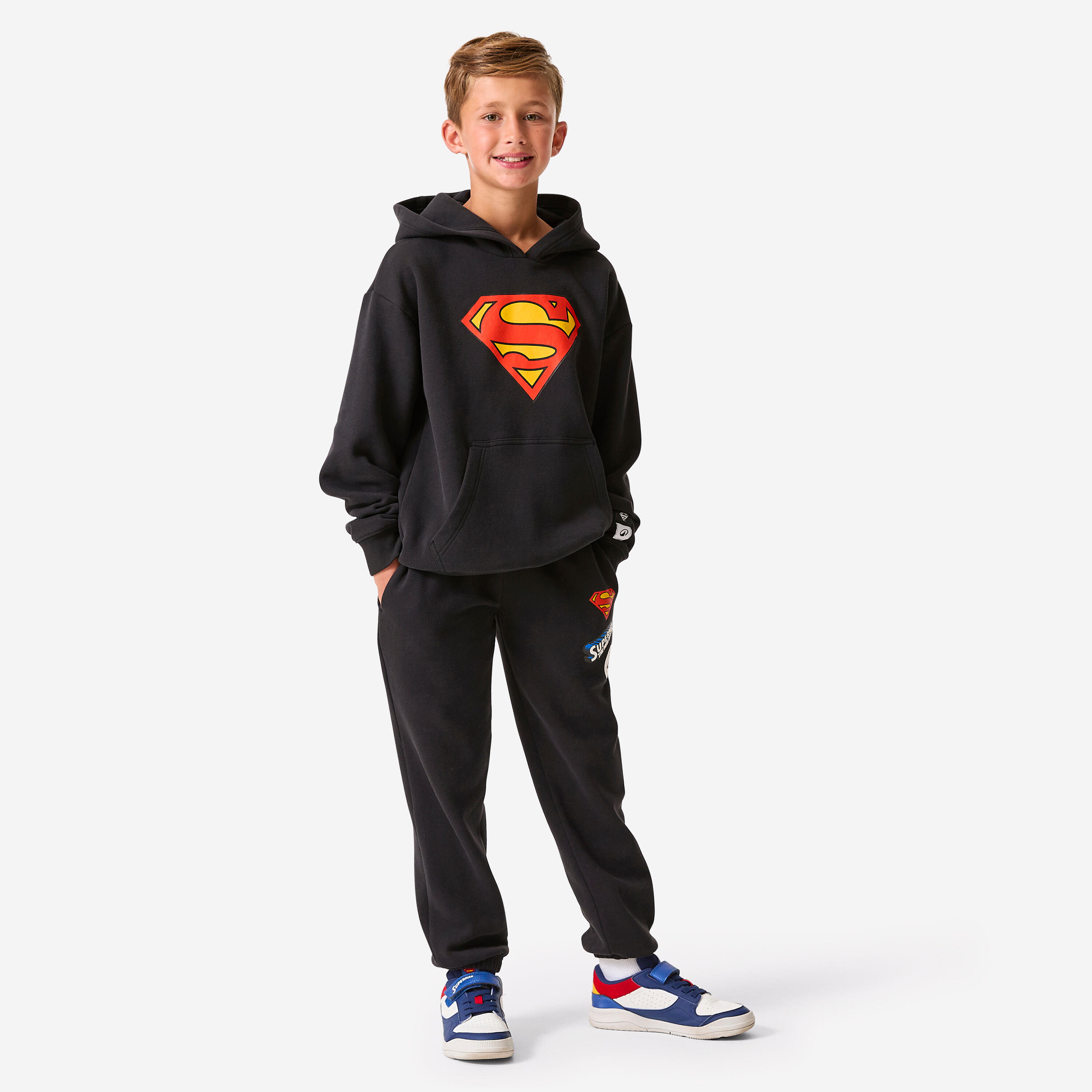 Pantalon superman enfant, noir 8/8