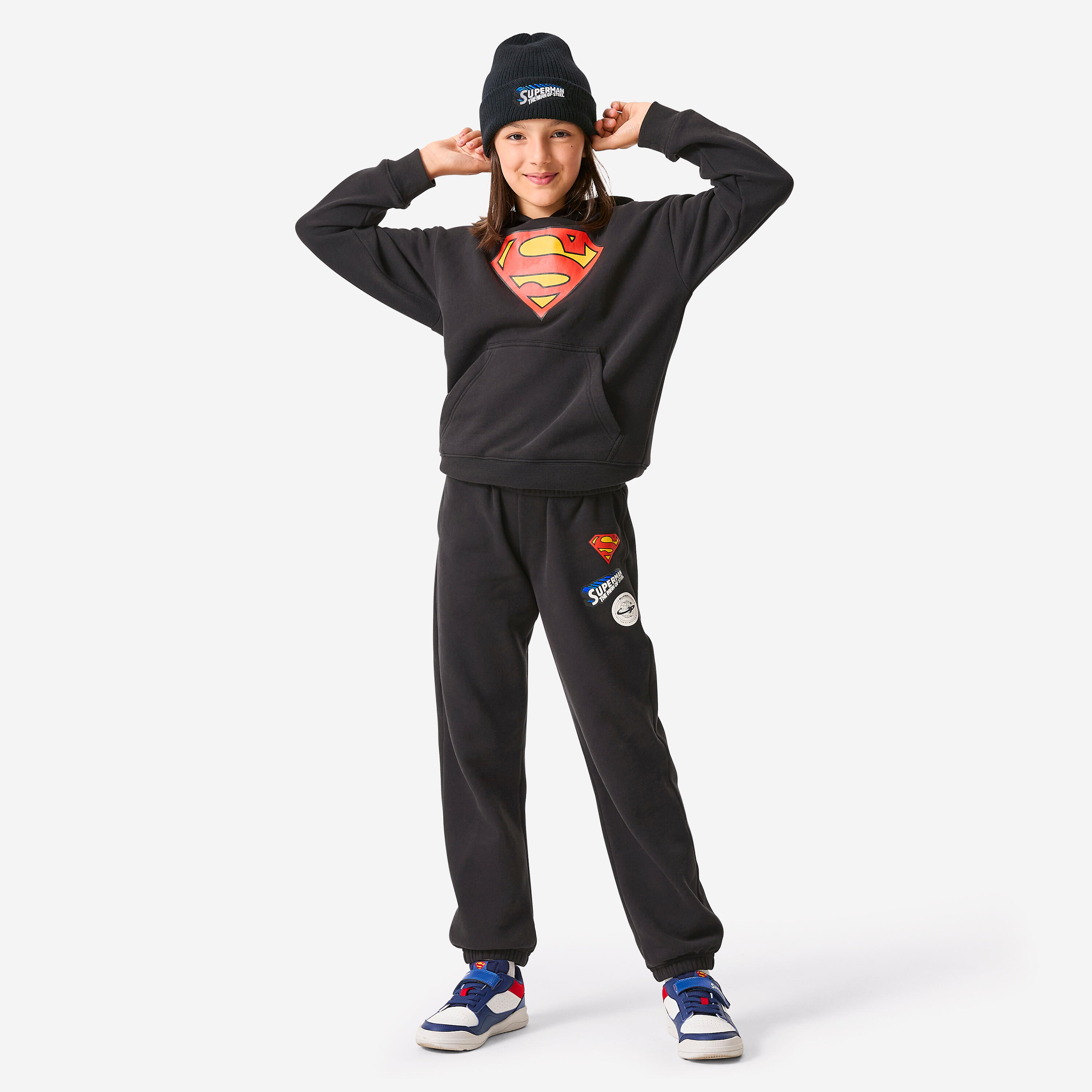 Pantalon superman enfant, noir 2/8