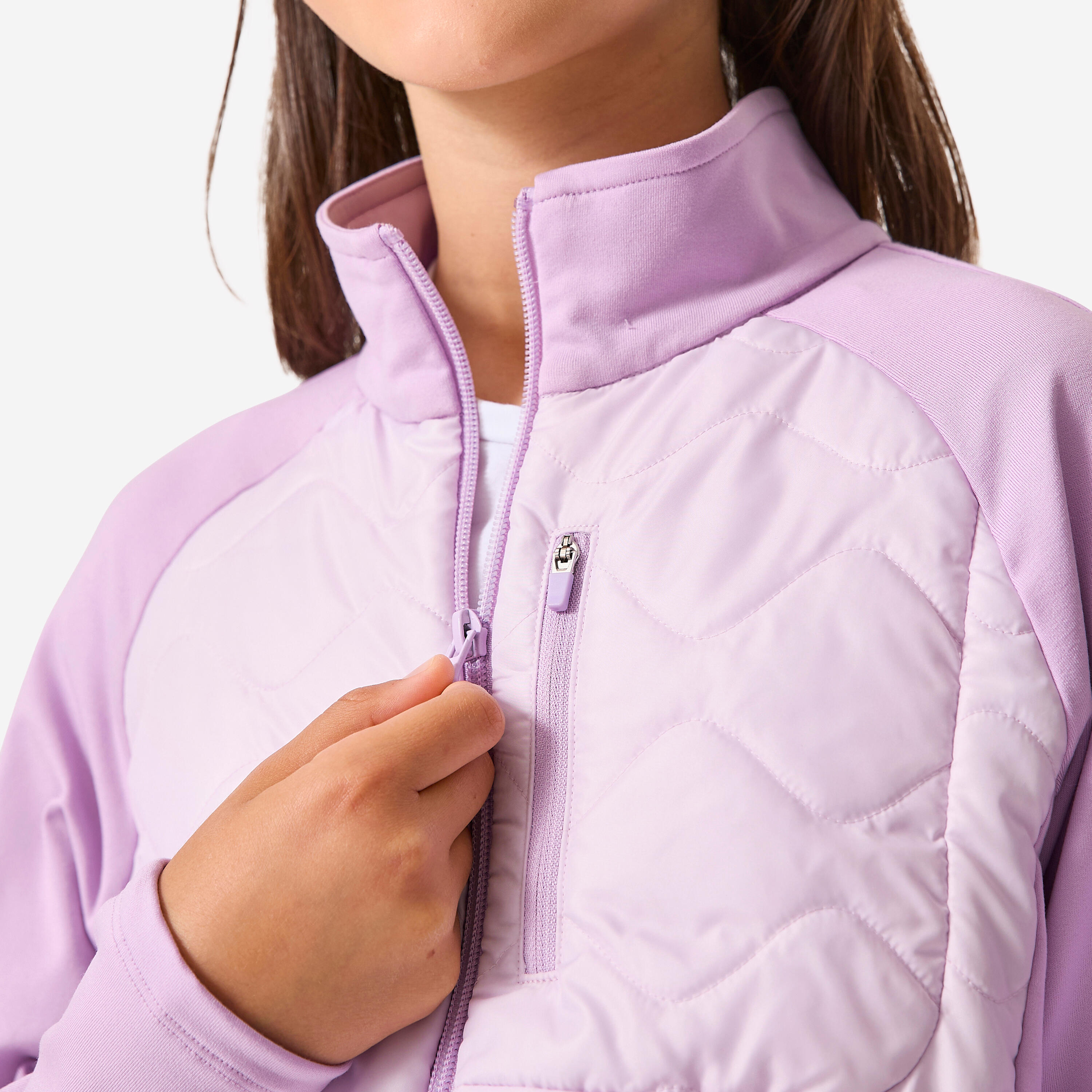 Chaqueta Entretiempo Niños Violeta-Lila Fina Extensible 5/7