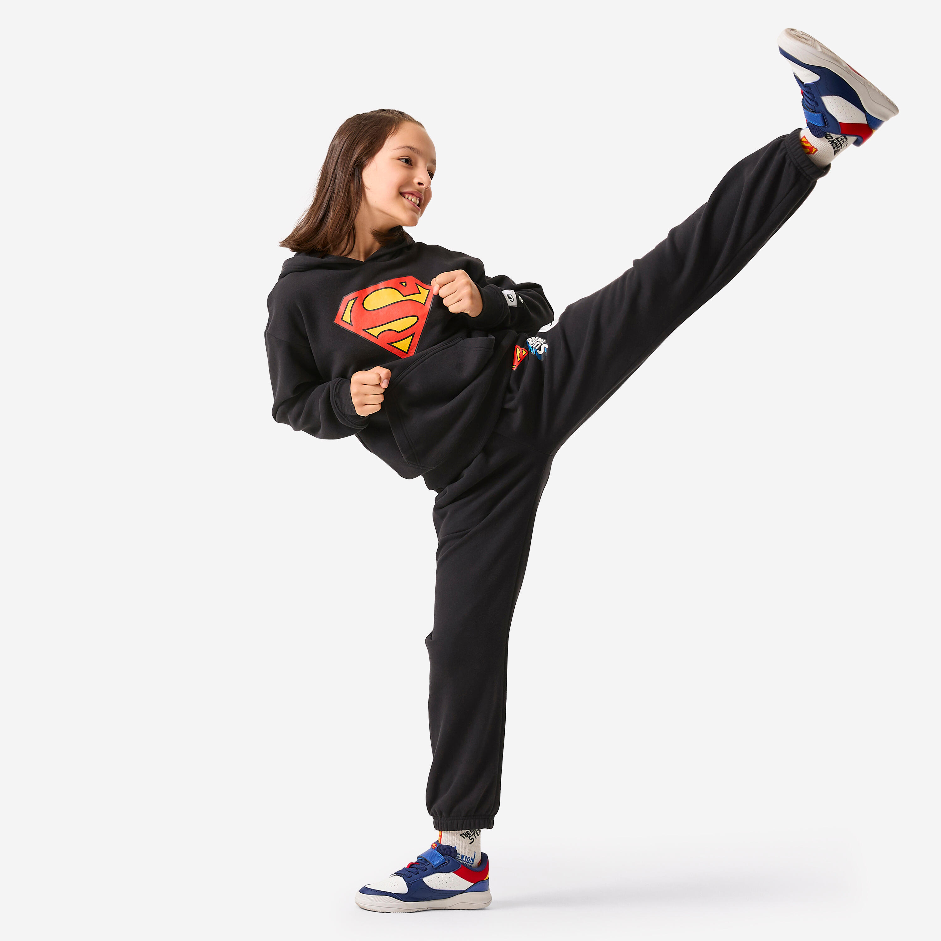 Sweatshirt de Educação Física Criança SUPERMAN Preto 7/7