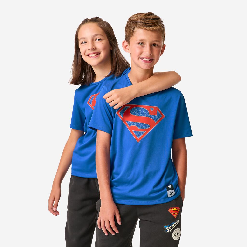 Παιδικό T-shirt με στάμπα Superman - Μπλε
