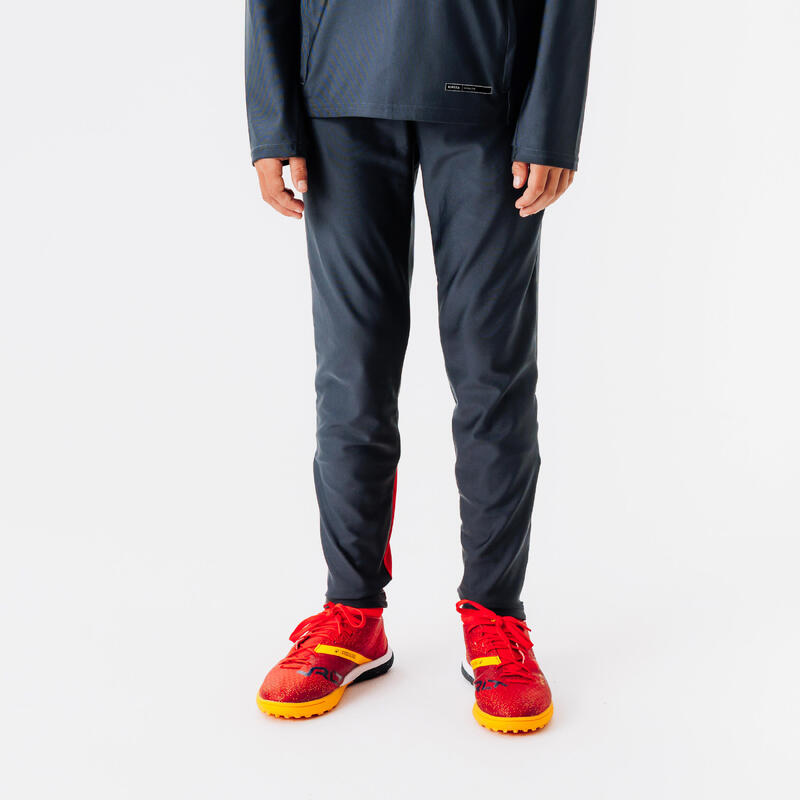 Pantalon Fotbal VIRALTO CLUB Gri-Roșu Copii 