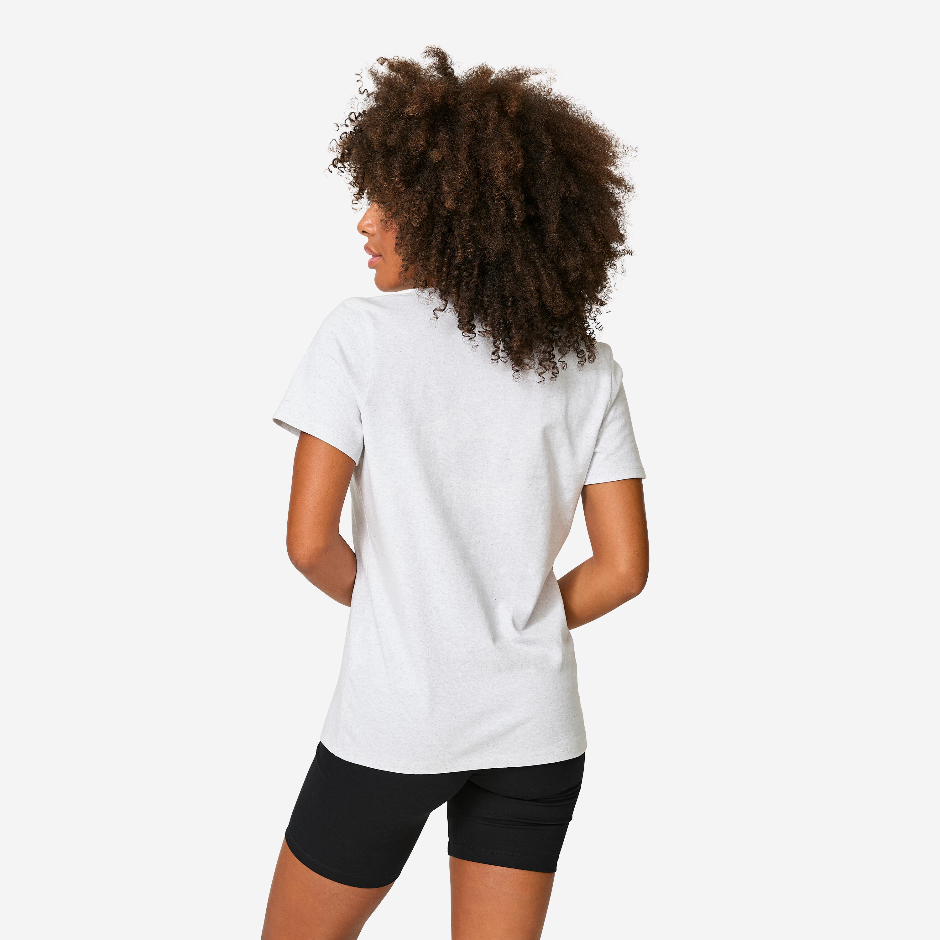 Camiseta Fitness Mujer Bruto Algodón Reciclado 4/6