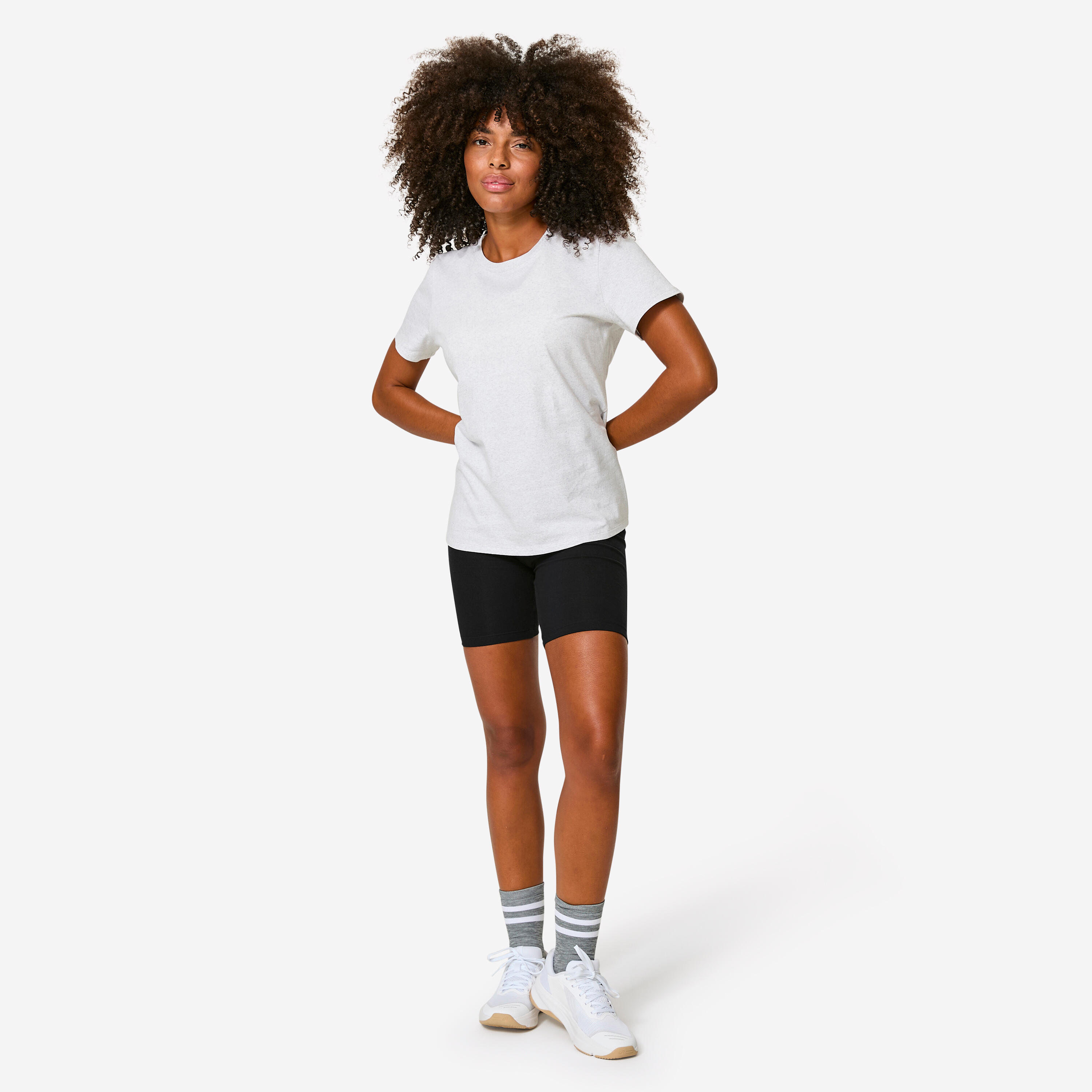 T-shirt de sport en coton femme - DOMYOS
