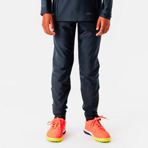 Pantalón de fútbol VIRALTO CLUB gris carbono y verde