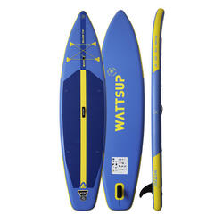 Pack stand up paddle gonflable Silver Wattsup 11'6 avec siège - Bleu
