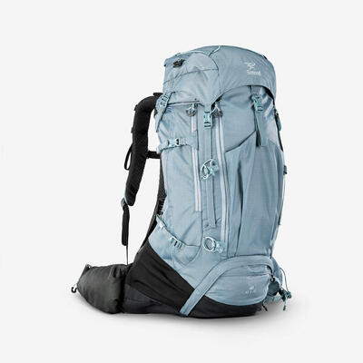 Trekkingrugzak mt500 air 45+10 l voor dames grijs