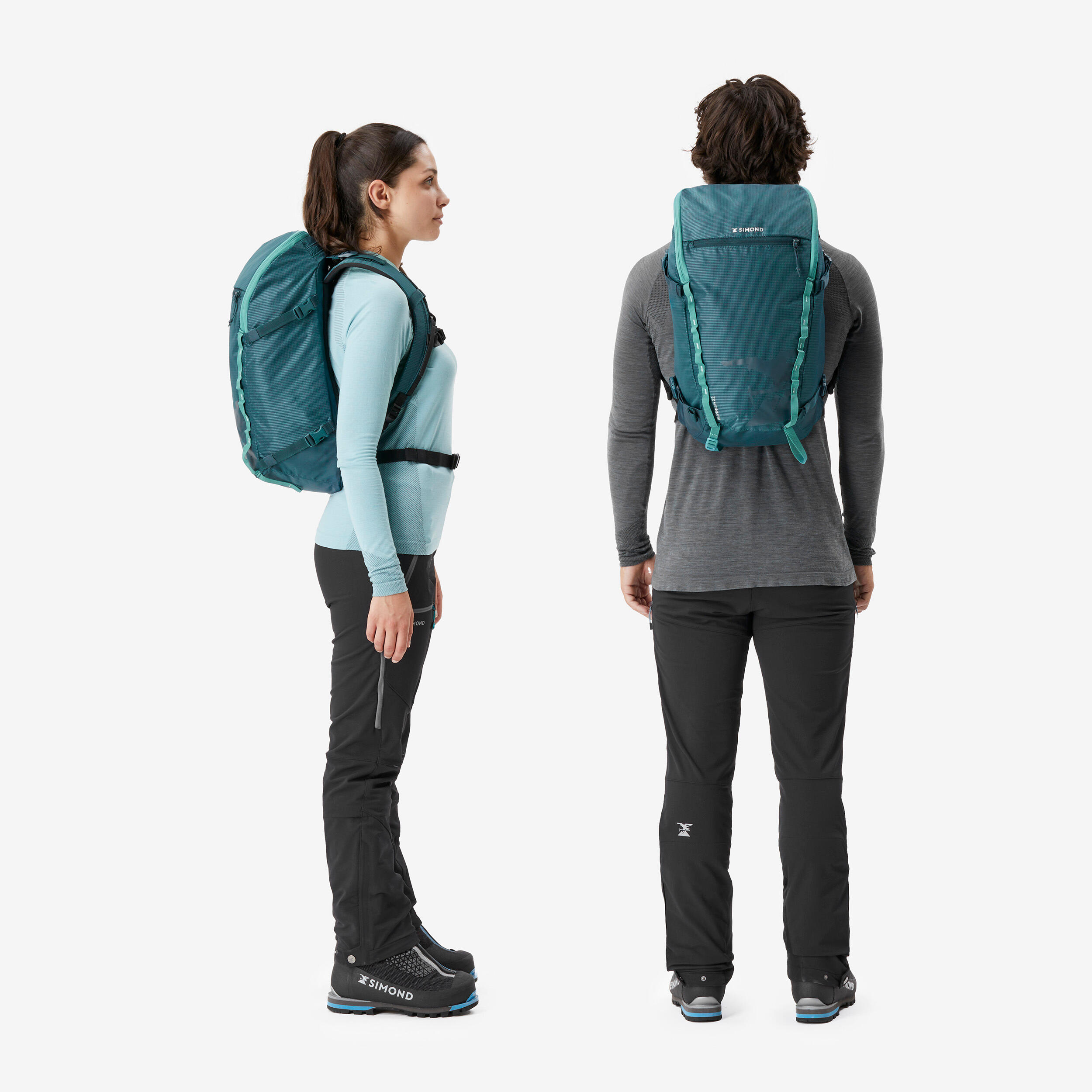 Mountaineering backpack 22 litres - MOUNTAINEERING 22 green blue 9/15
