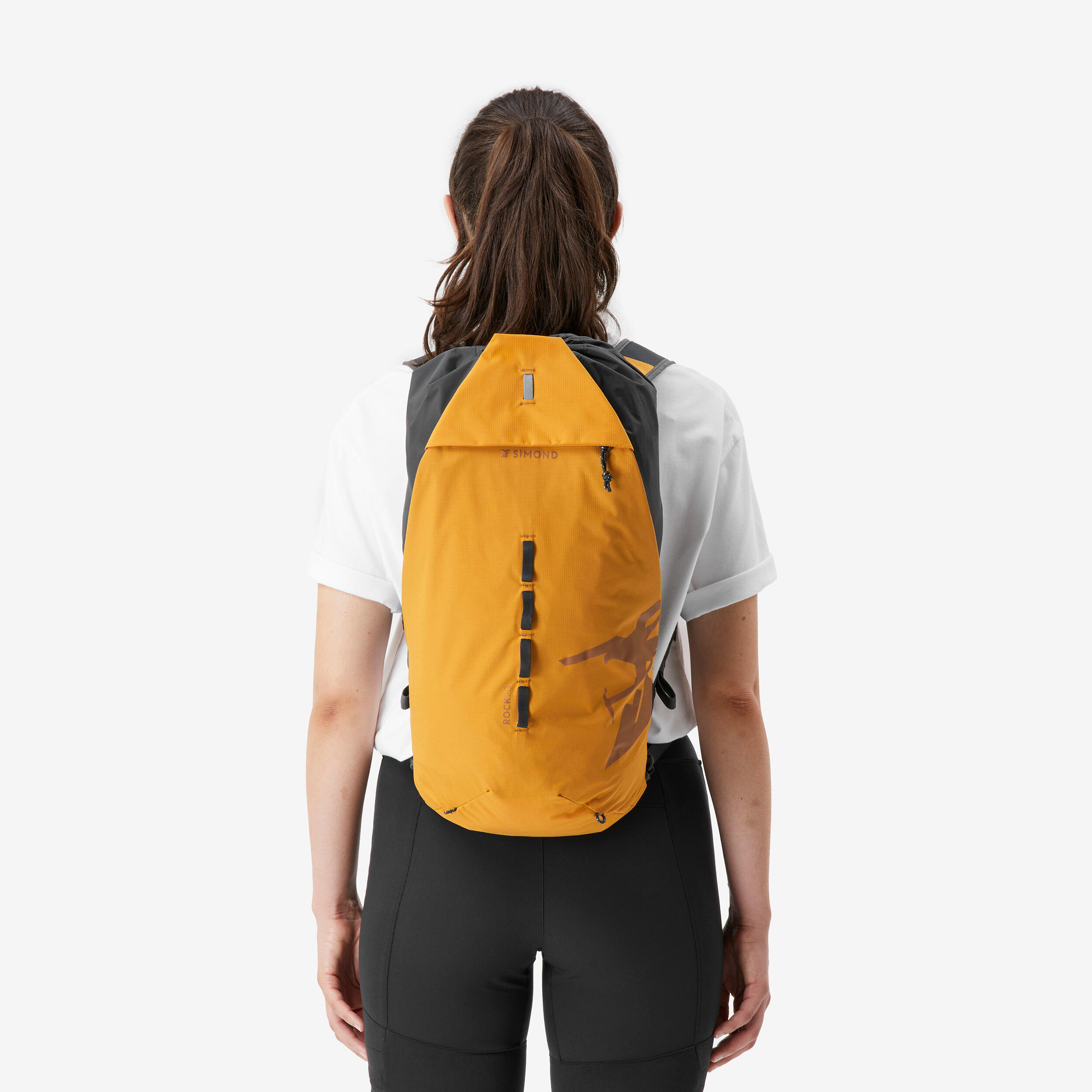 Climbing Backpack 20 Litres - ROCK 20 Ocre 12/14