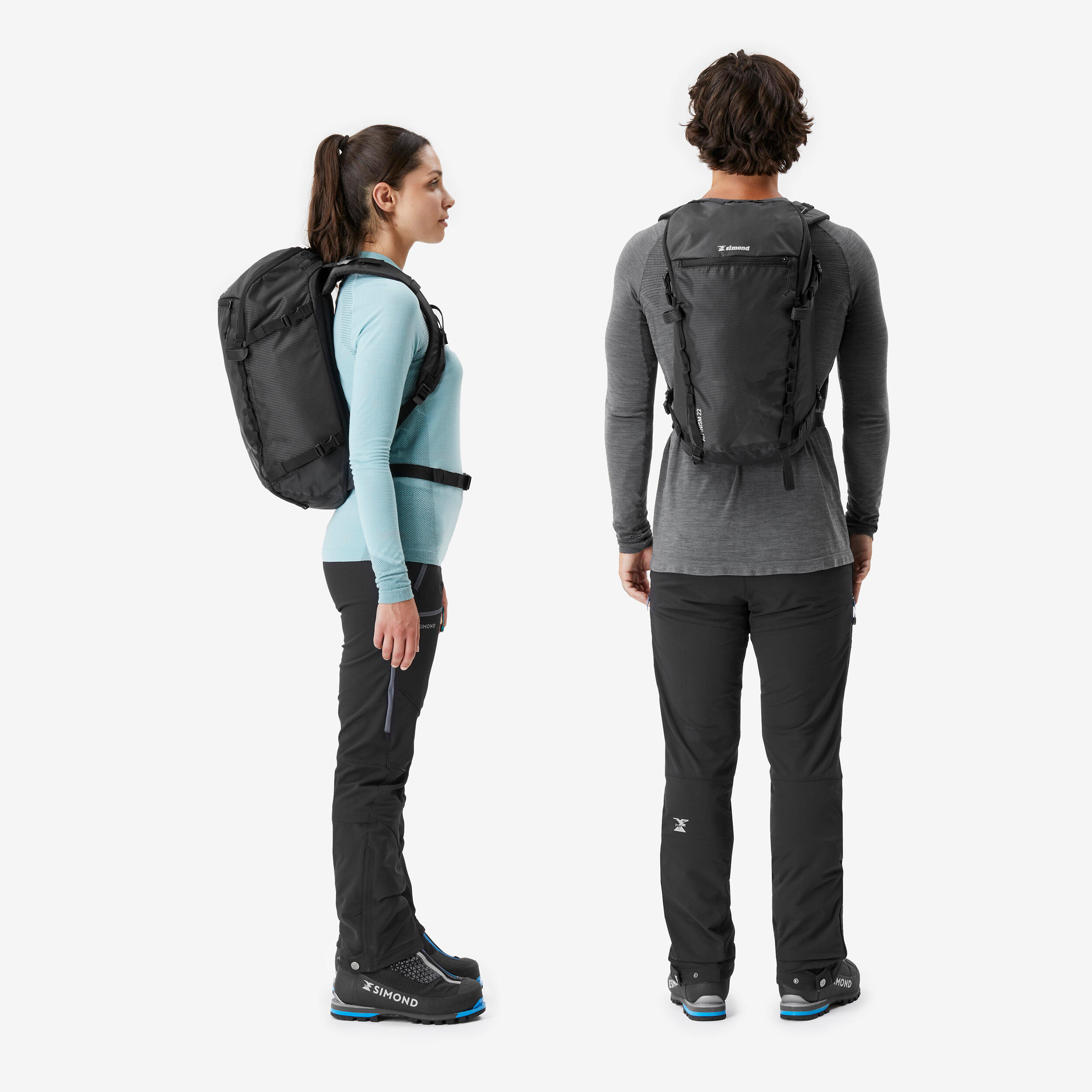 Mountaineering Backpack - Alpinism 22 Black - SIMOND