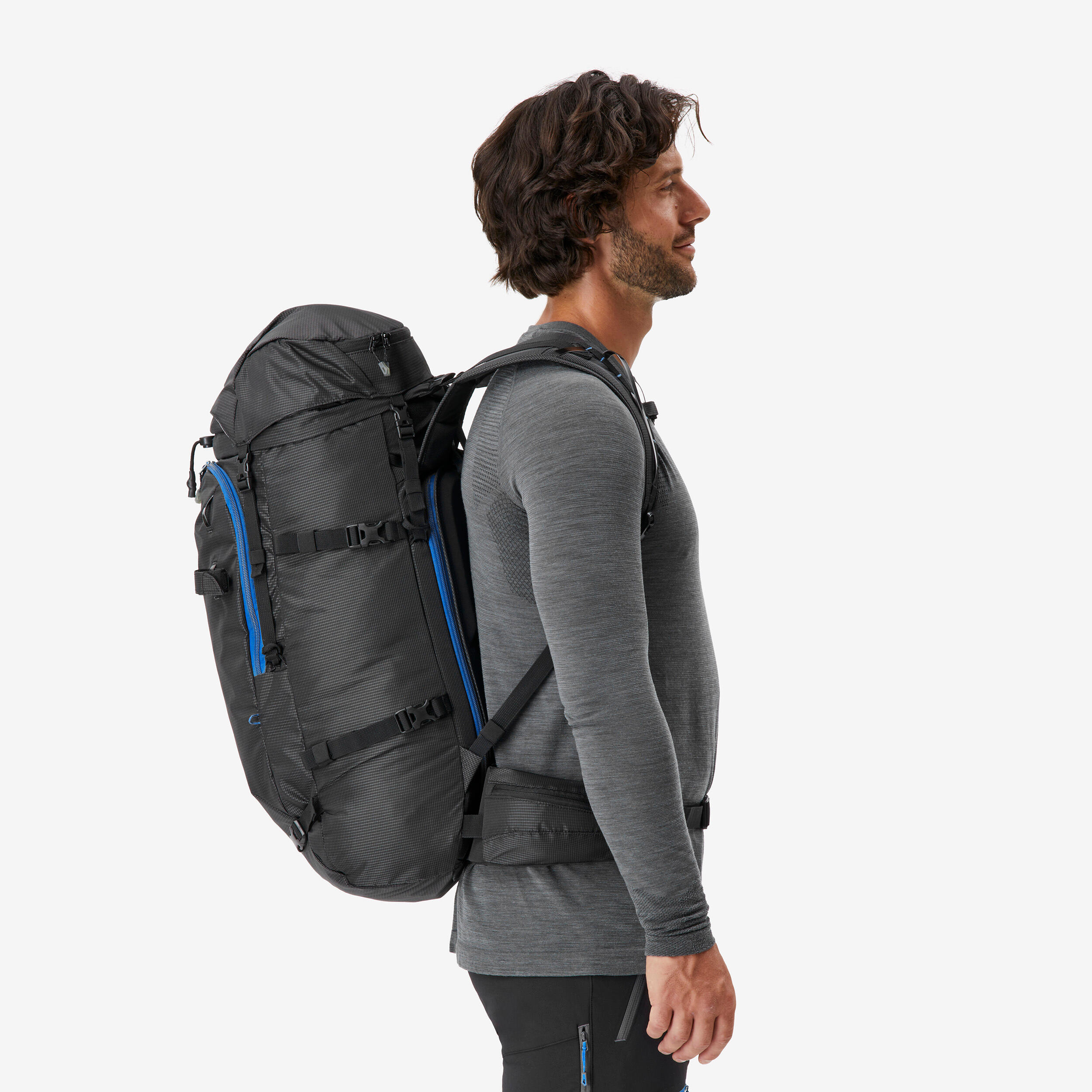 Mountaineering backpack 40 litres - alpinism 40 evo black