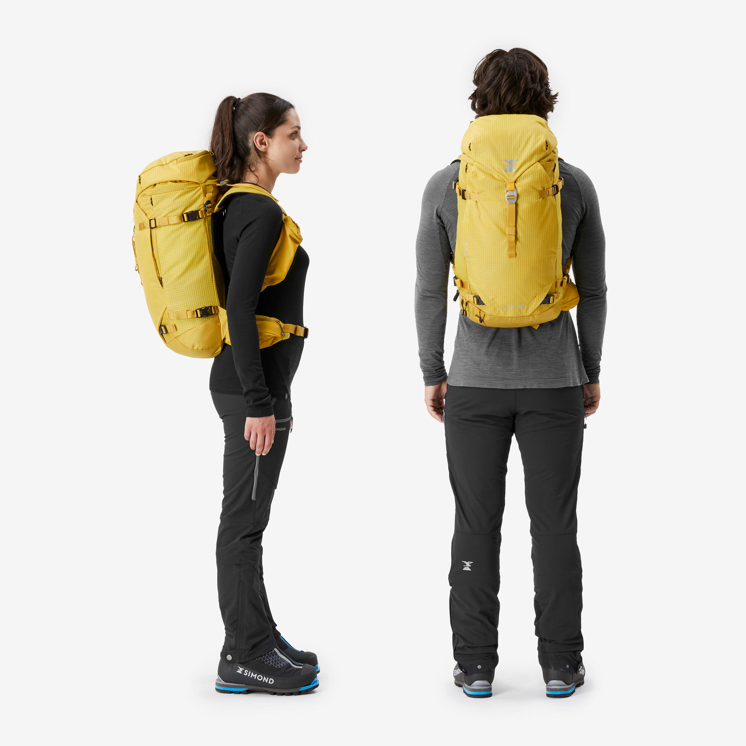 Sac à dos d'alpinisme polyvalent et modulable, Alpinism 33 noir