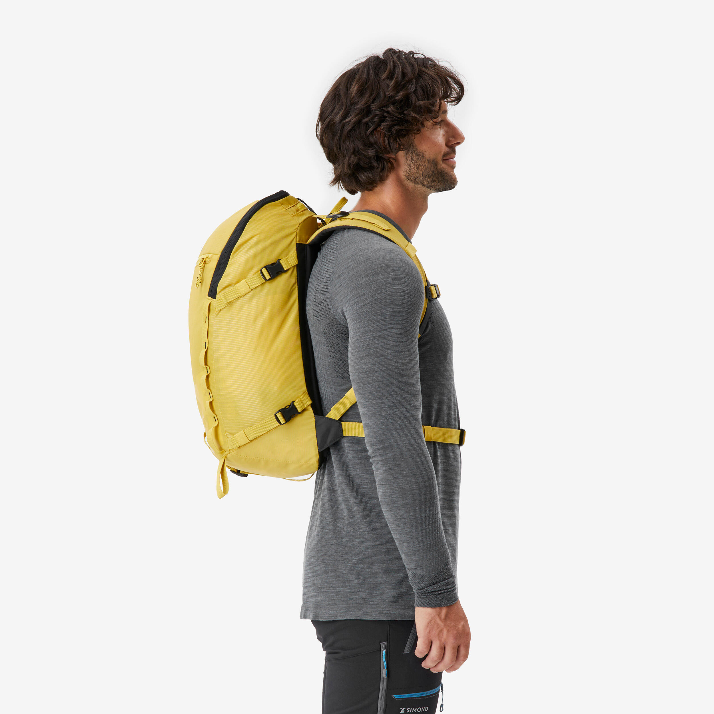 Mountaineering Backpack 22 Litres - Alpinism 22 Yellow 4/14
