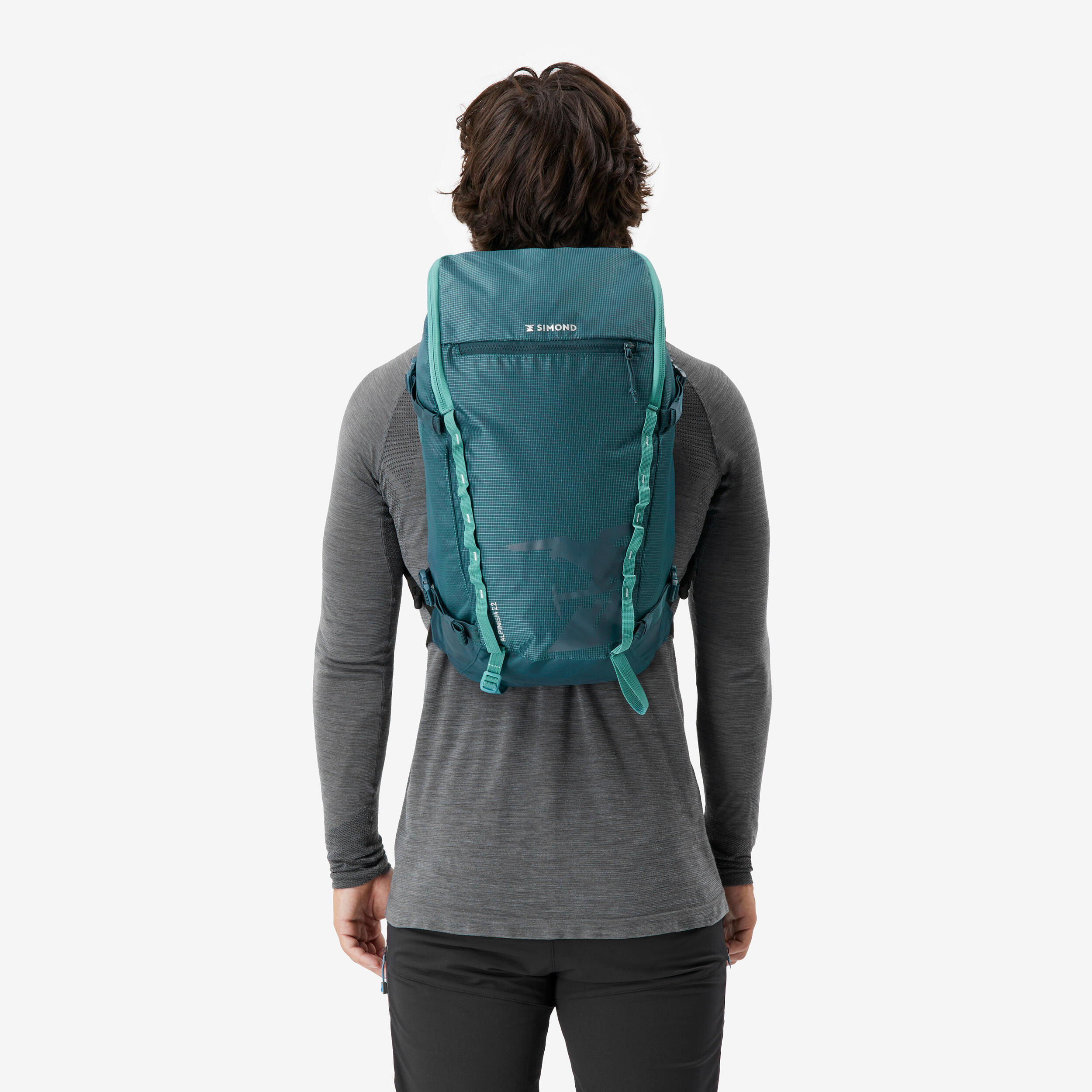Mountaineering backpack 22 litres - MOUNTAINEERING 22 green blue 2/15
