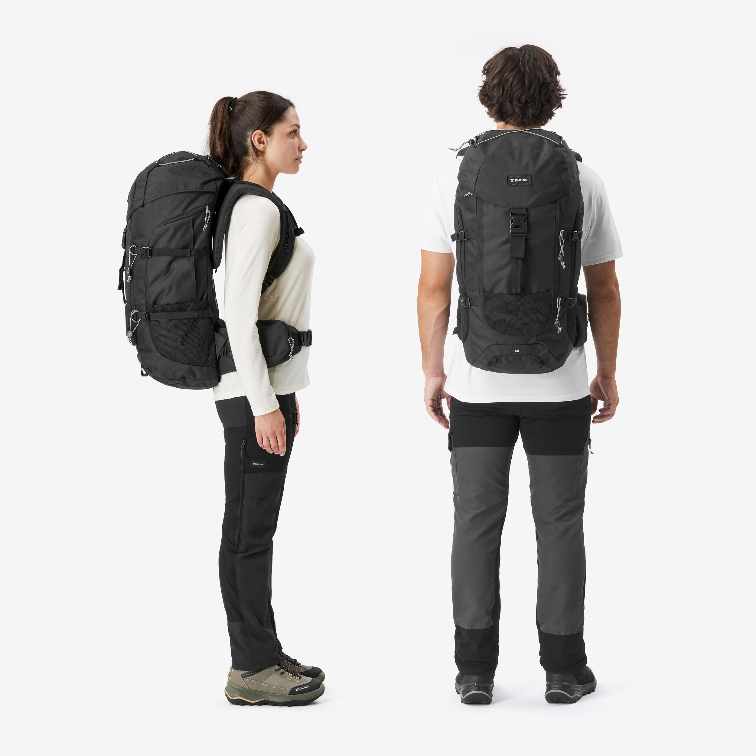 Sac à dos de randonnée 50 L - Travel 100 7/13