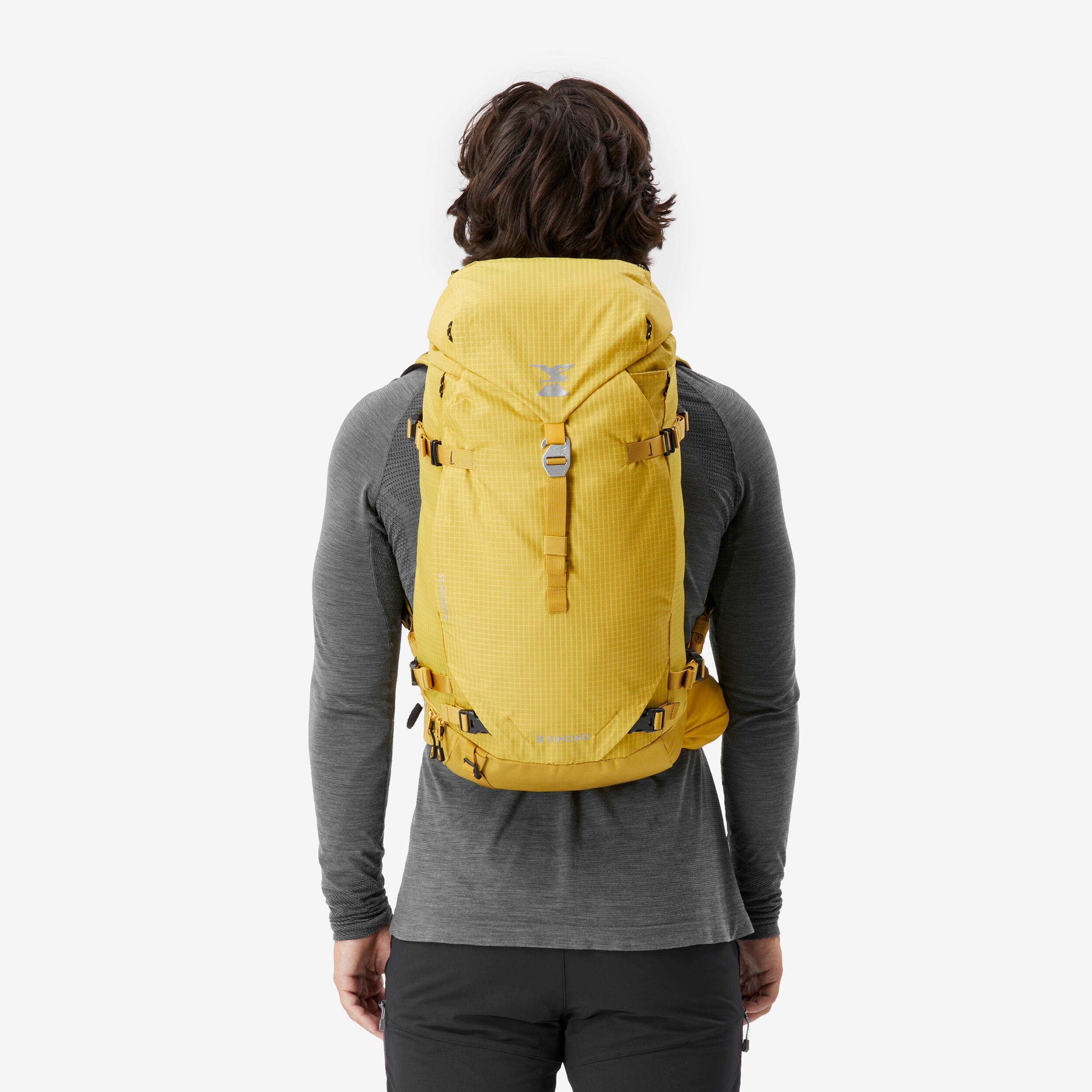 Versatile and modular mountaineering backpack - Alpinism 33 yellow
