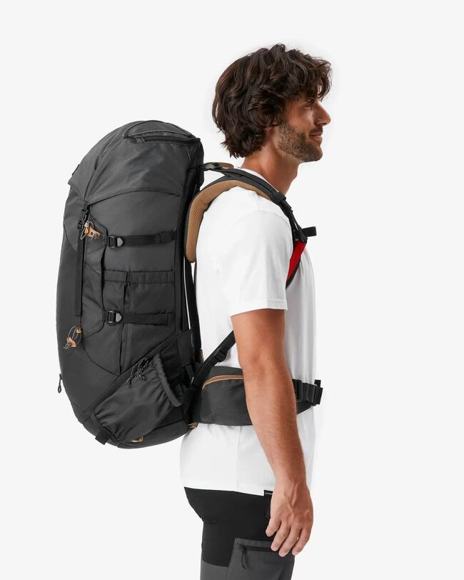Trekkingrucksack Herren EASYFIT 50L MT 100 schwarz