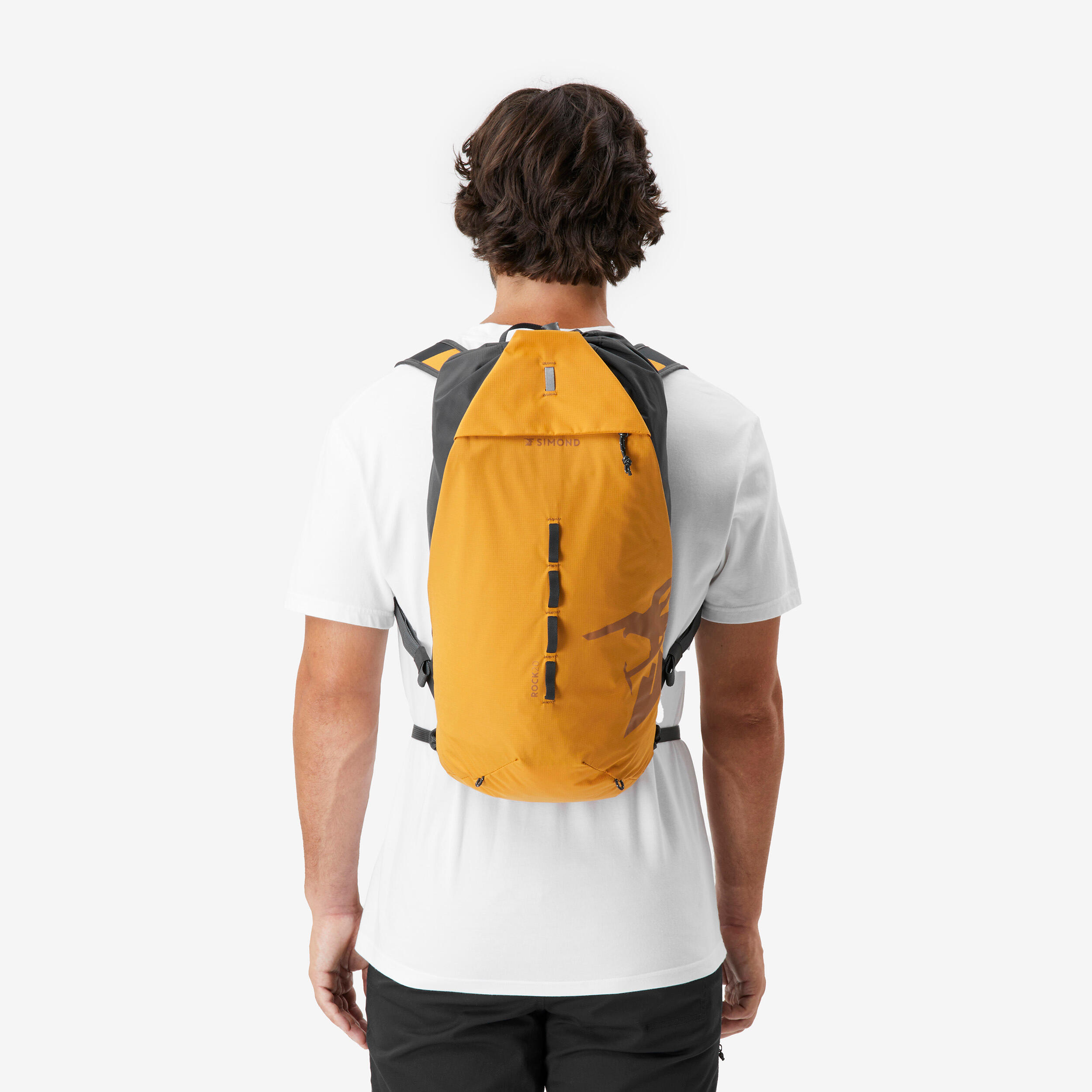 Climbing Backpack 20 Litres - ROCK 20 Ocre 2/14