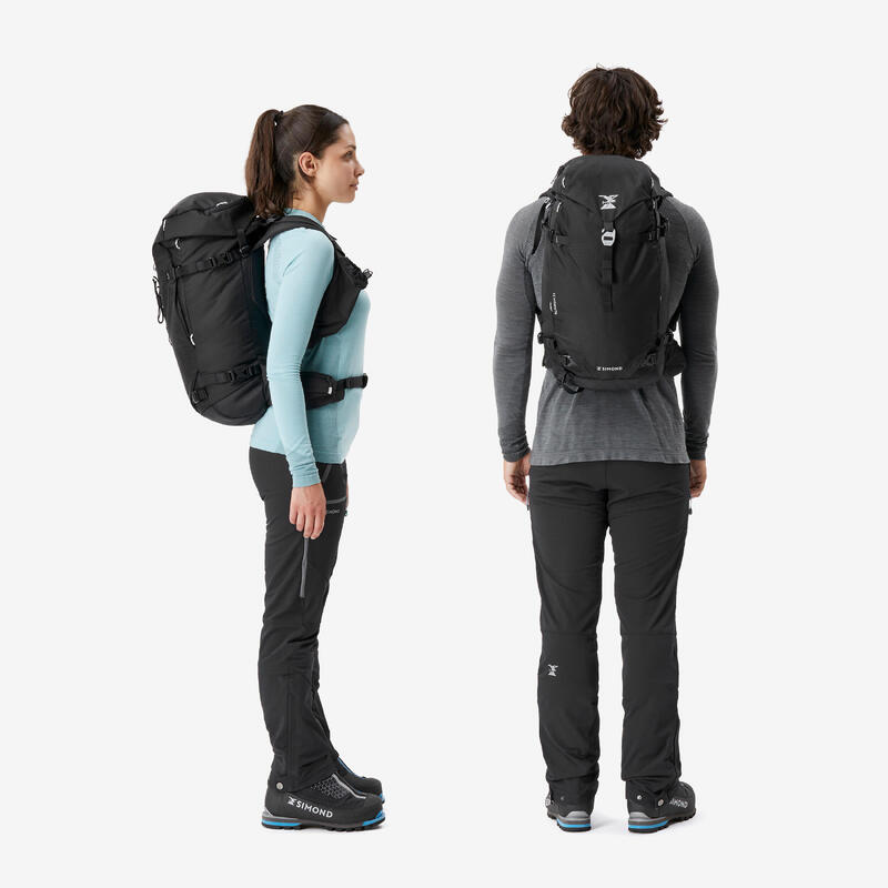 Rucsac polivalent modulabil Alpinism 33L Negru