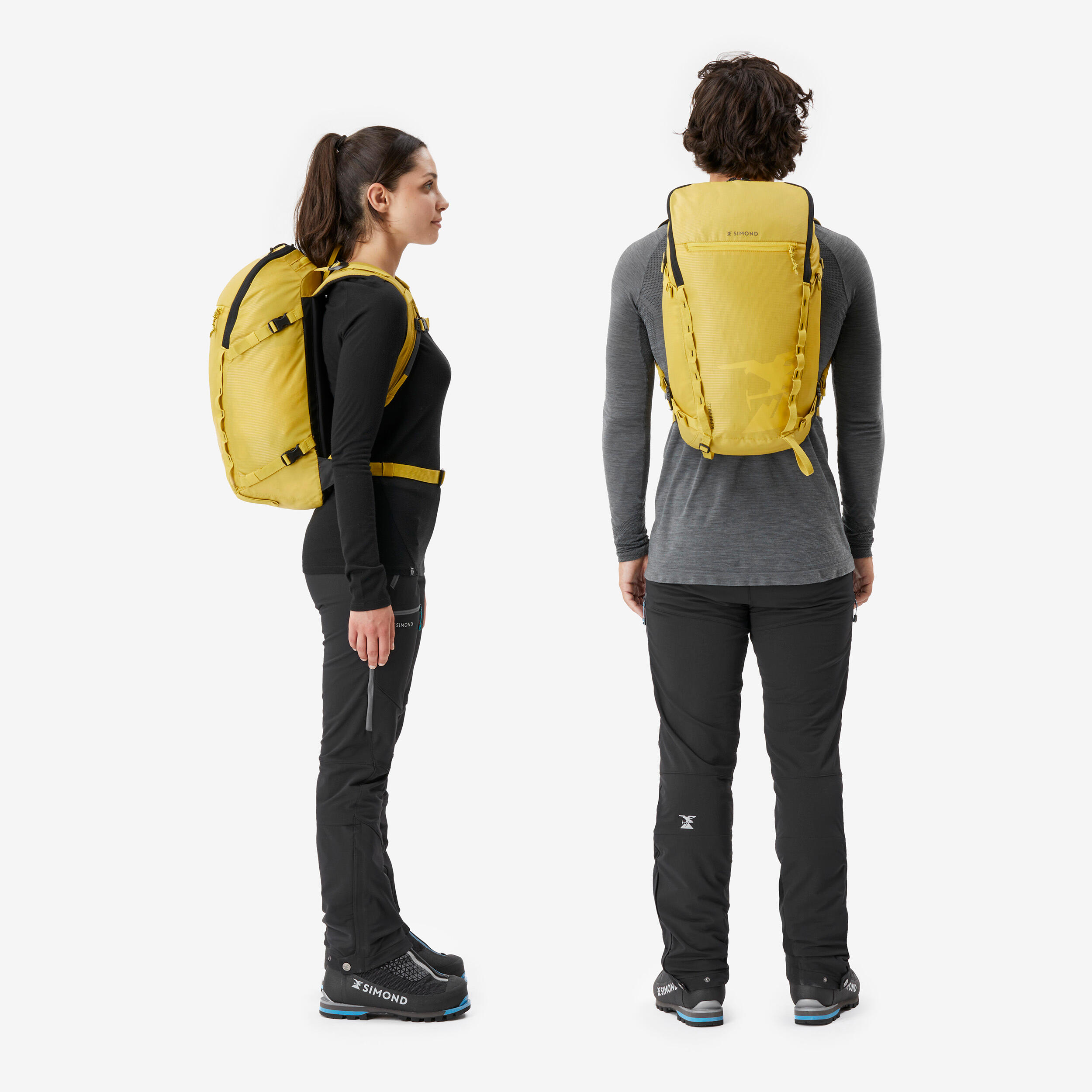 Mountaineering Backpack 22 Litres - Alpinism 22 Yellow 9/14