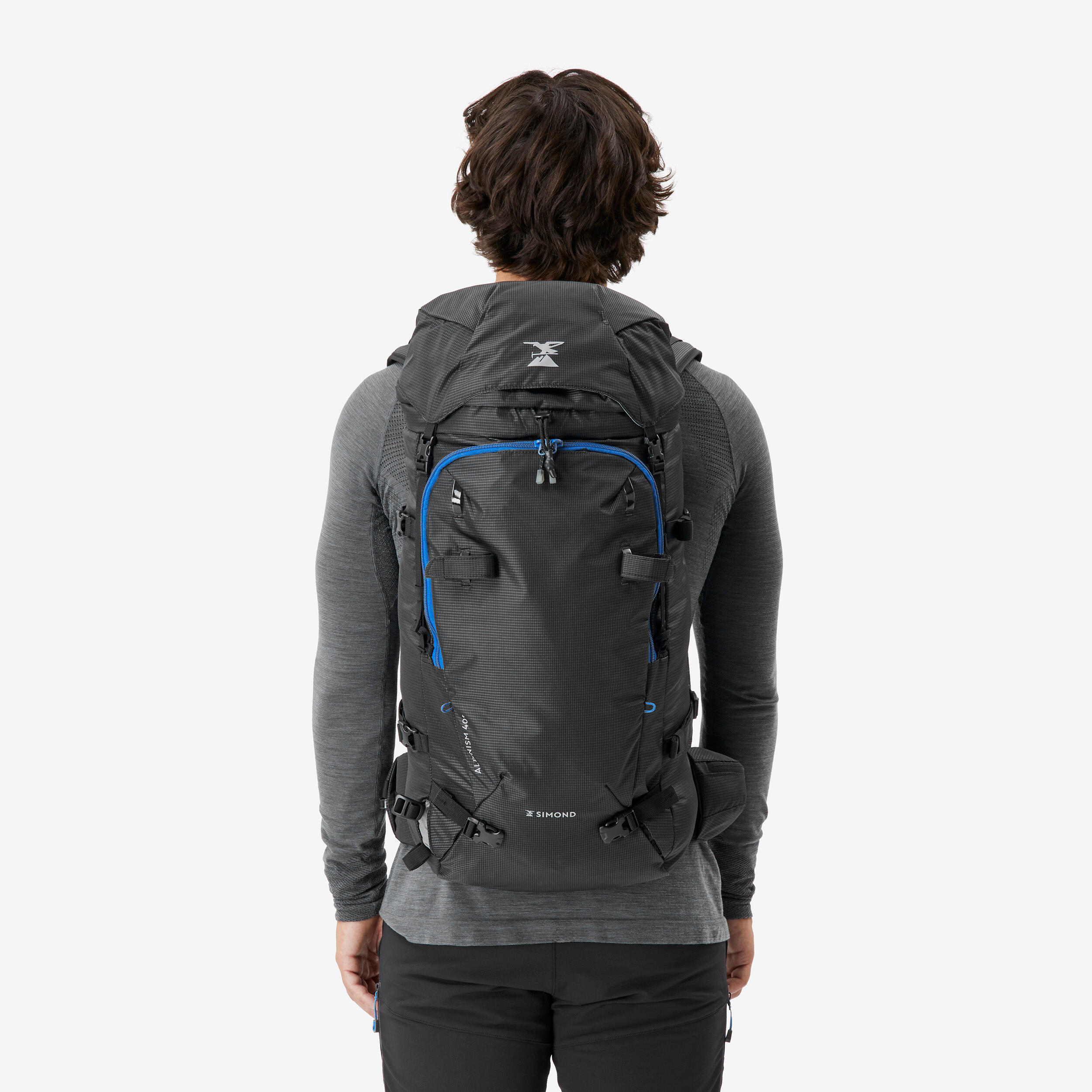 Mountaineering backpack 40 litres - alpinism 40 evo black