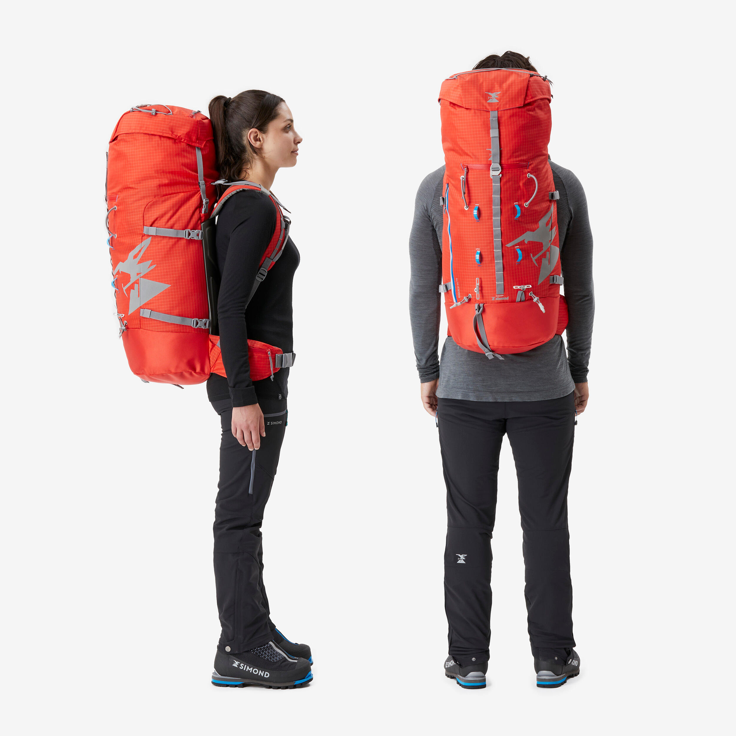 Mountaineering Backpack 70 Litres - Makalu 45/70 Red 9/19