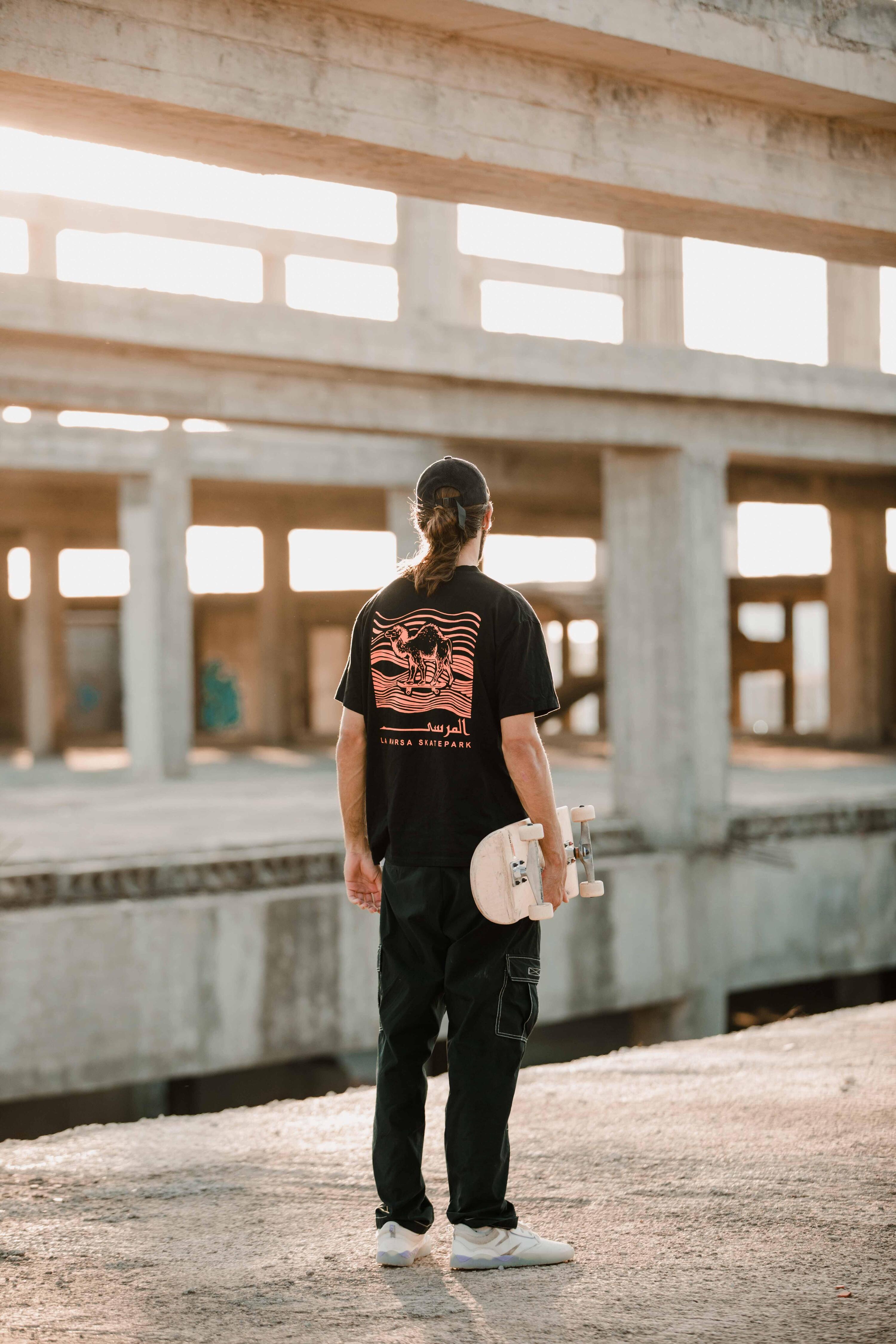 T-shirt de Skate TS500 em Colaboração com Make Life Skate Life Preto 18/18