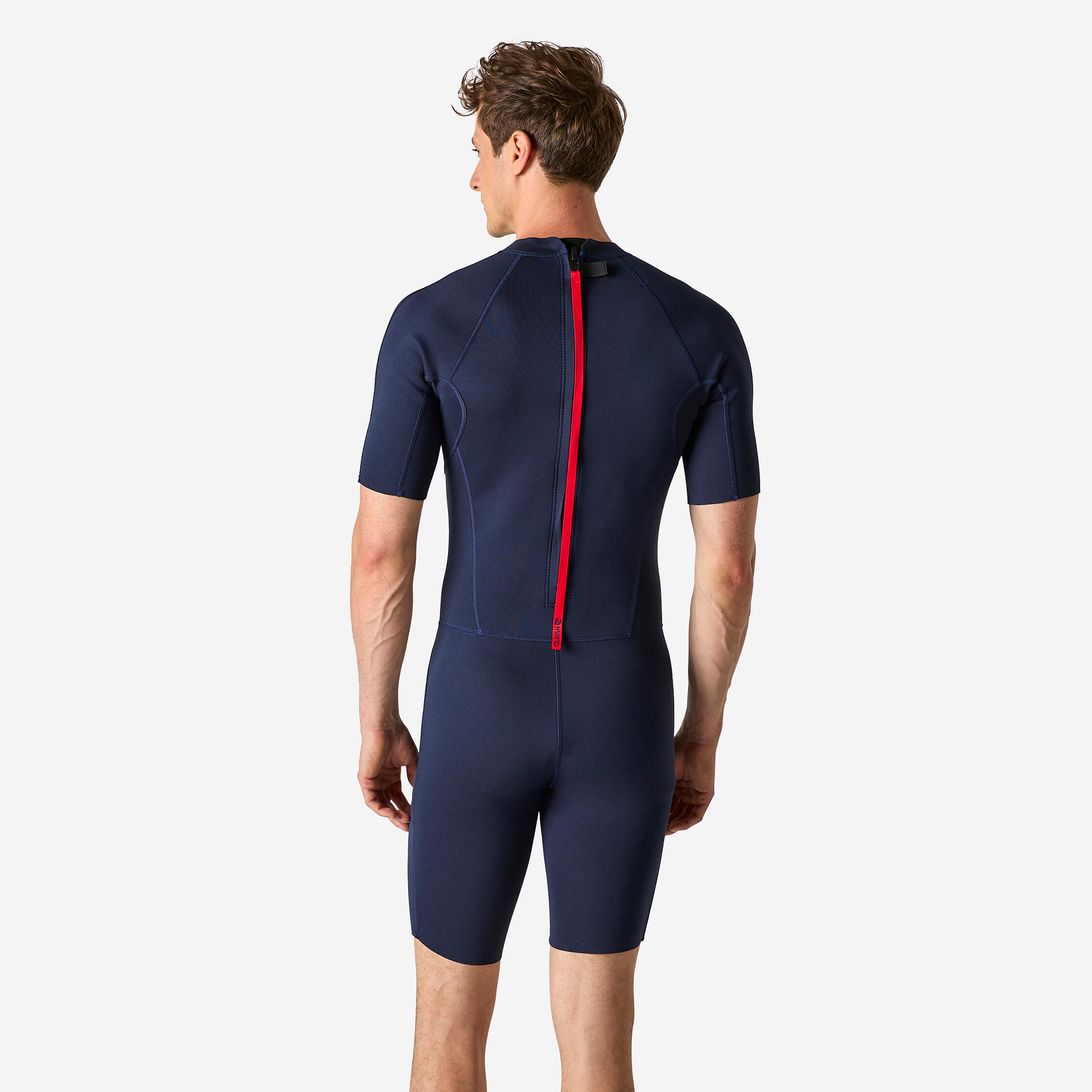Men Surfing Neoprene Wetsuit 100 1.5mm Navy Blue
