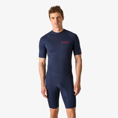 Neopren Shorty Surfen Herren 100 1,5 mm marineblau
