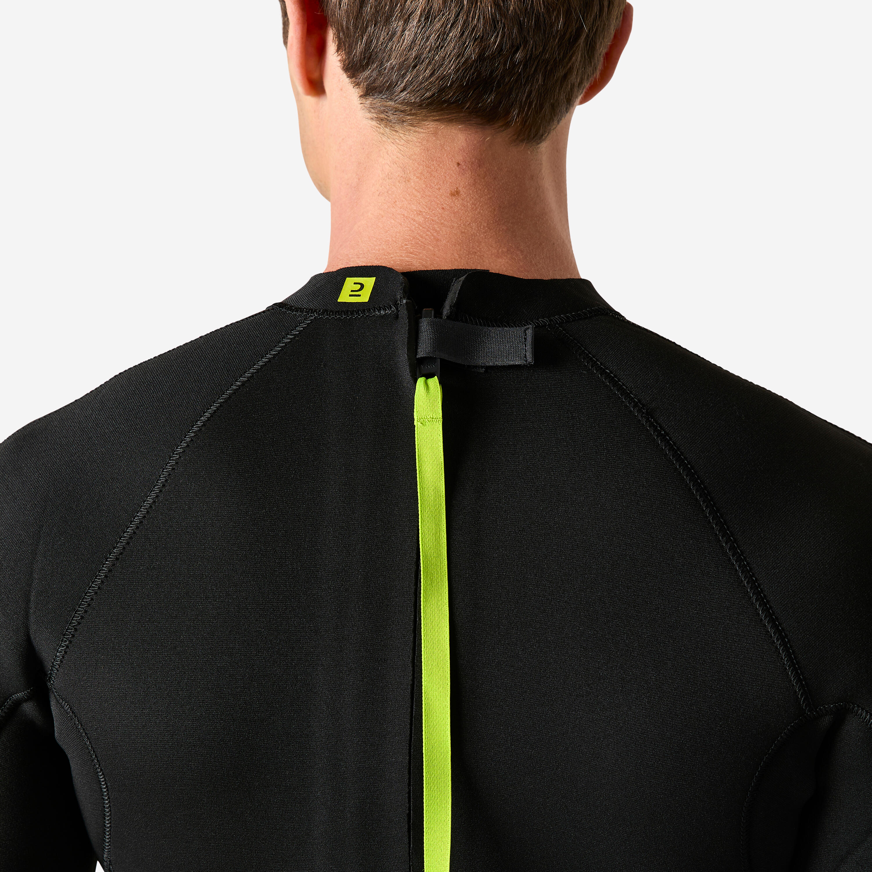 Traje de neopreno de 4/3 mm de surf para hombre Olaian CW negro