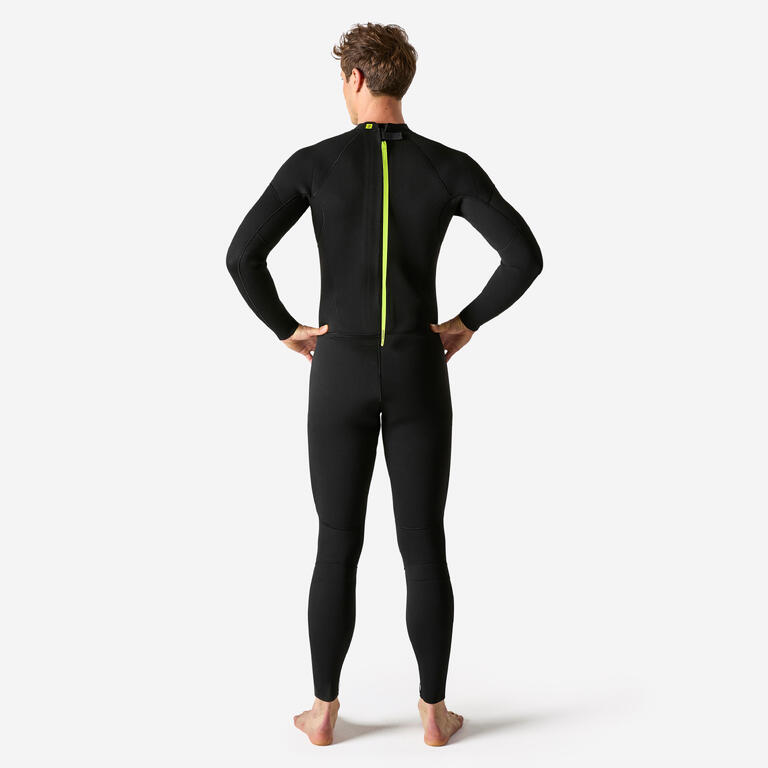 Men's surfing 4.3mm neoprene wetsuit 100 in black