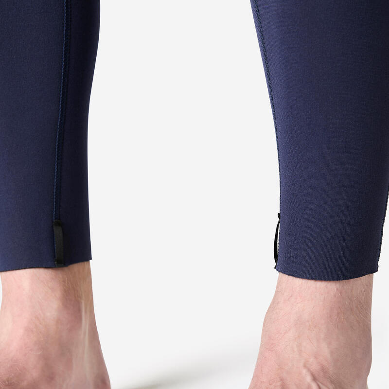 Erkek Wetsuit - Neopren Kaplamalı - 3/2 mm - Mavi / Haki - 500