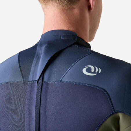 Гідрокостюм чоловічий 500 для серфінгу неопрен 3/2 мм синій/хакі