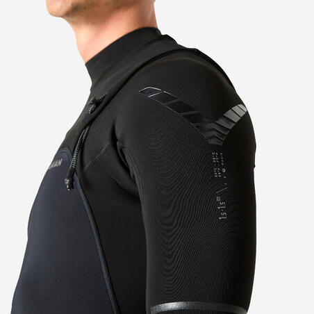 Гідрокостюм чоловічий 900 для серфінгу з короткими рукавами 1,5 мм чорний