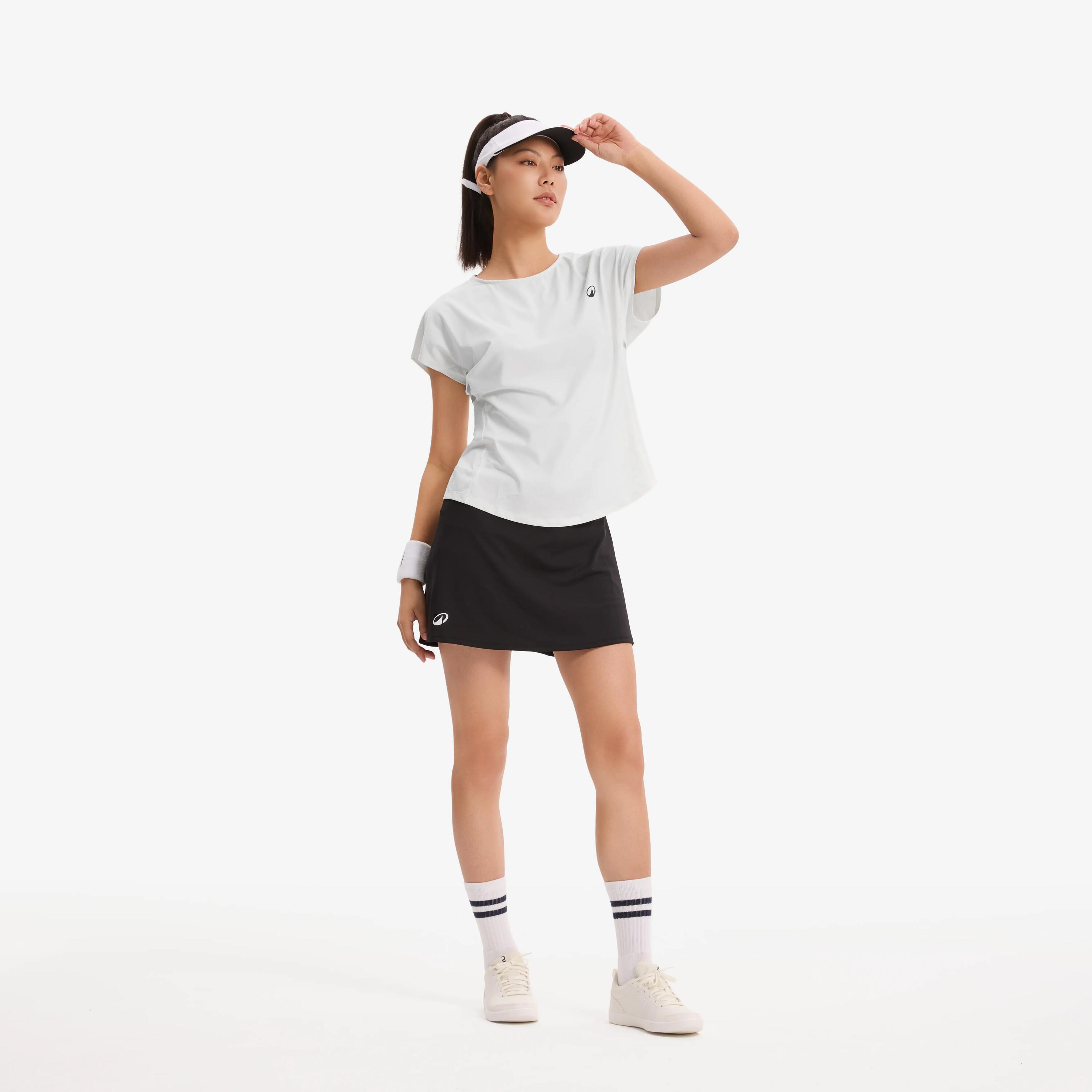 FALDA TENIS DRY MUJER ESSENTIEL 100 NEGRO 2/9