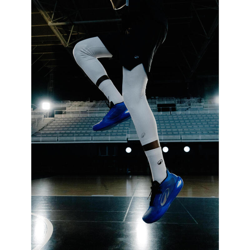 Colanți de baschet 3/4 NBA  TIGHT 900 Alb Bărbați