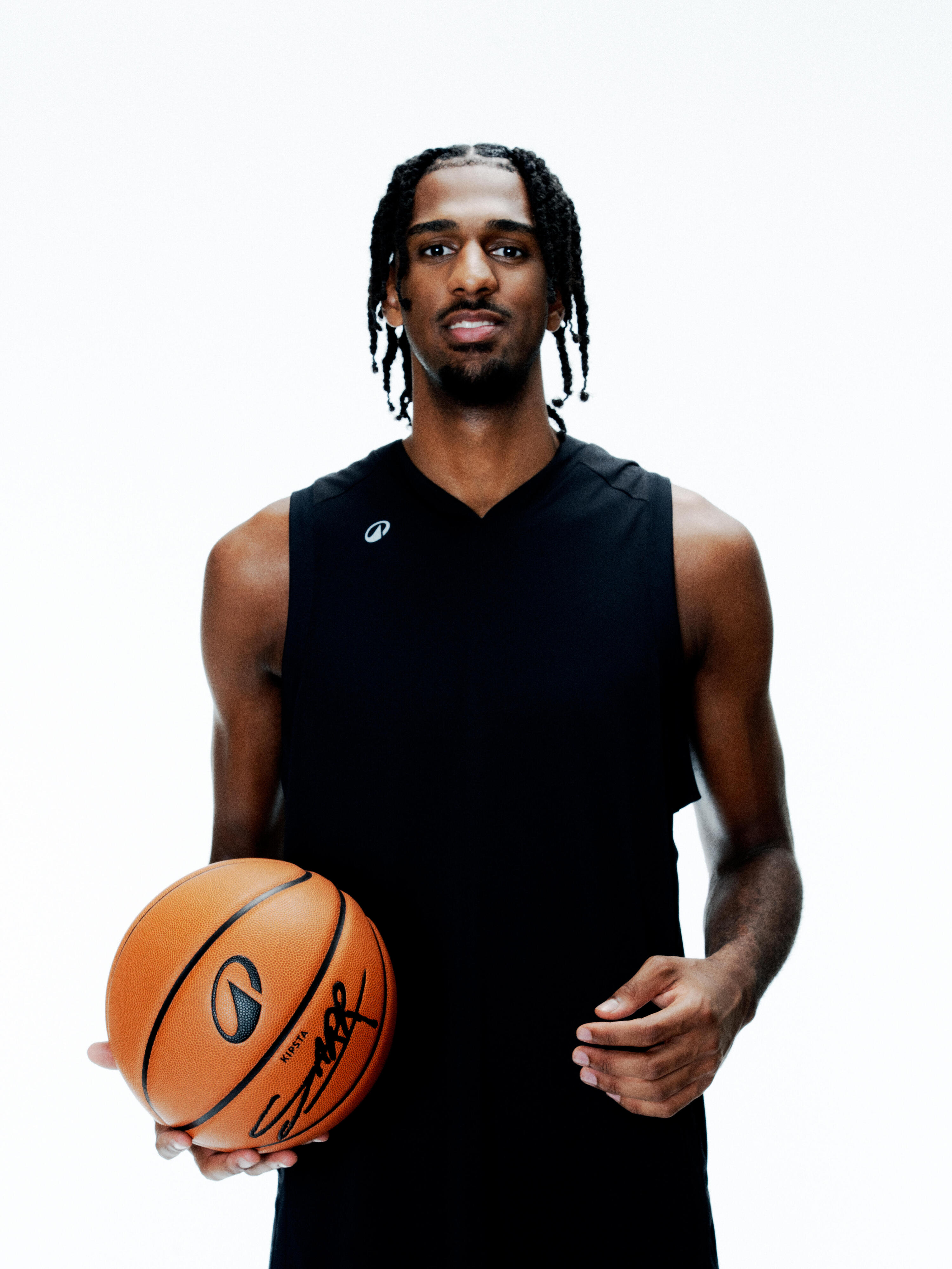 Maillot de basket léger respirant homme femme, Tank 500 noir 6/10