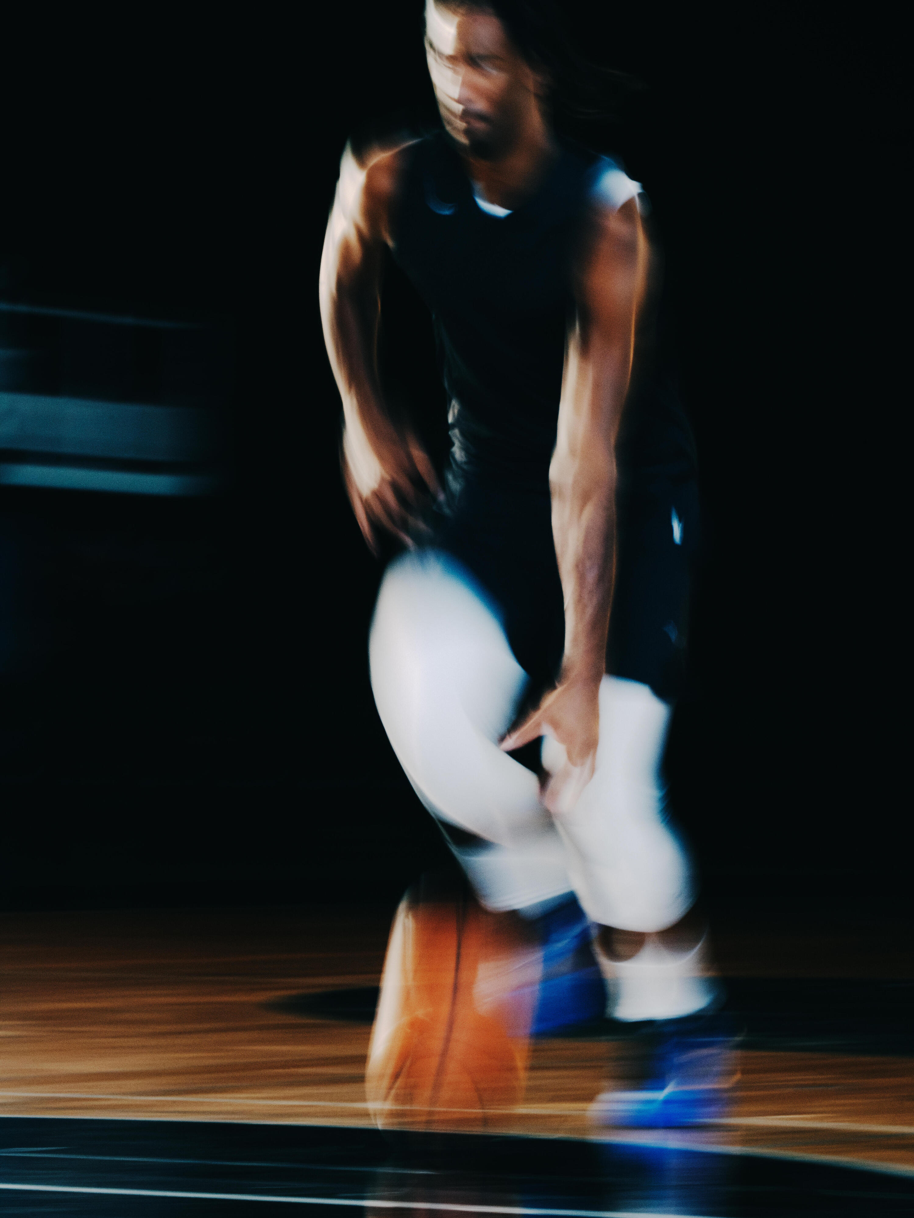 Maillot de basket léger respirant homme femme, Tank 500 noir 8/10