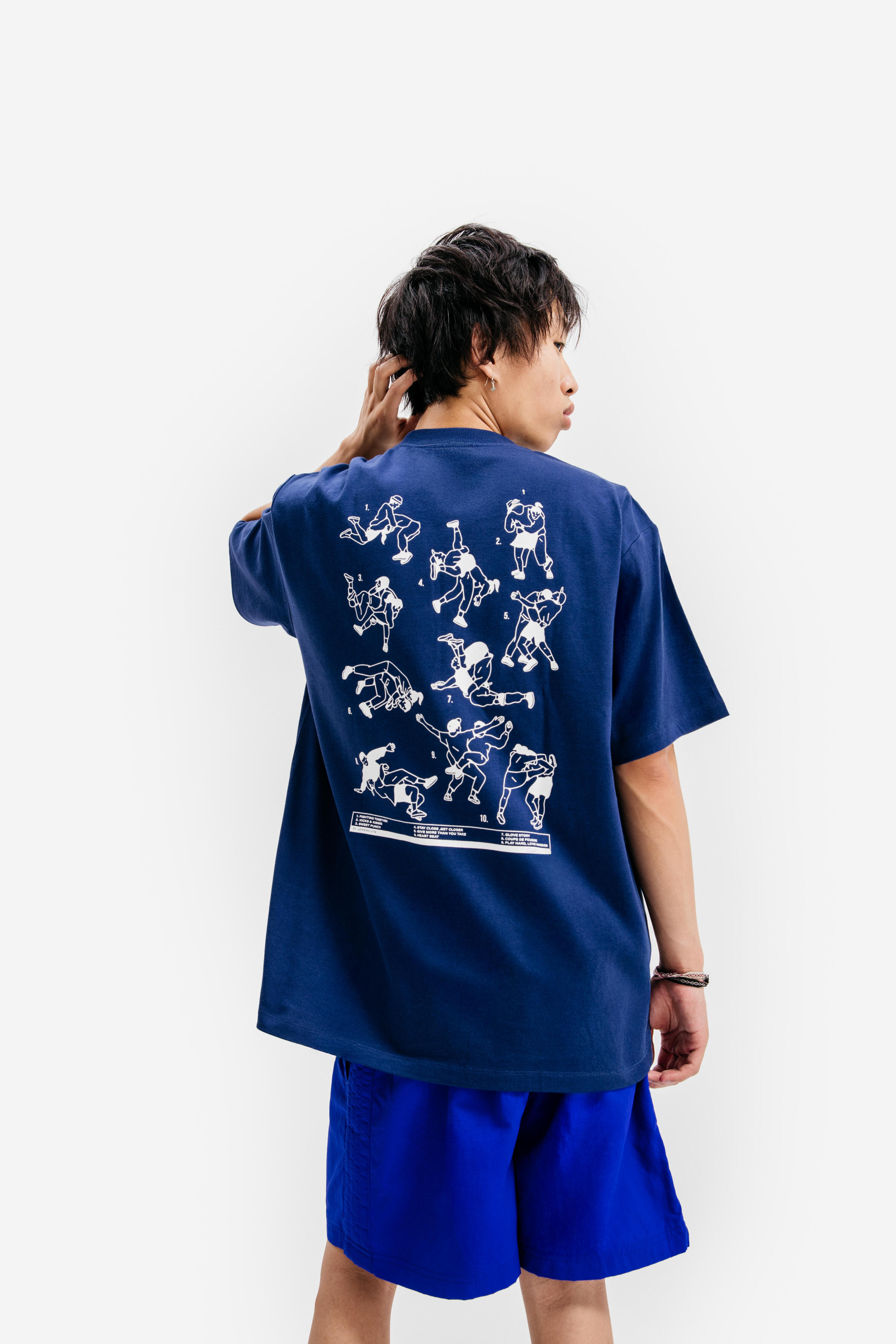 Camiseta con estampado Uppercute, azul 3/8